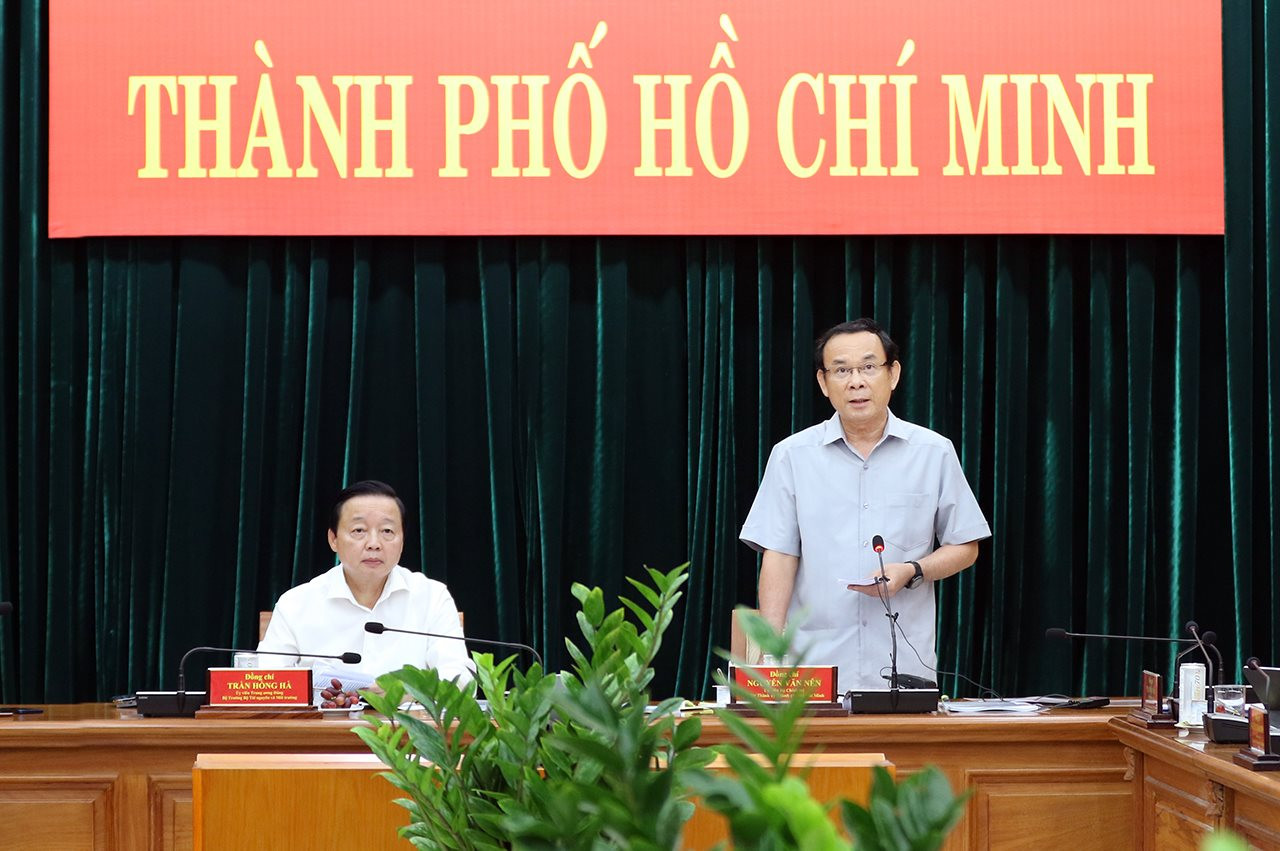 Bộ TN&MT làm việc với Thành uỷ TP.HCM về các chính sách phát triển của Thành phố