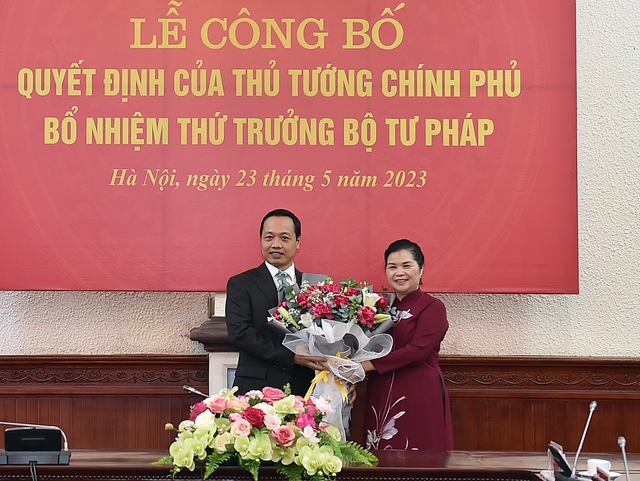 Công bố quyết định bổ nhiệm Thứ trưởng Bộ Tư pháp
