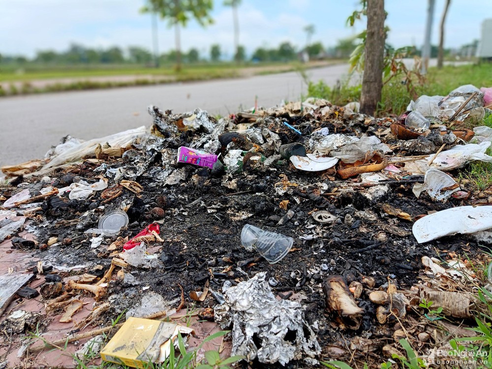 Hồ điều hòa thành phố Vinh ngập rác những ngày cuối tuần