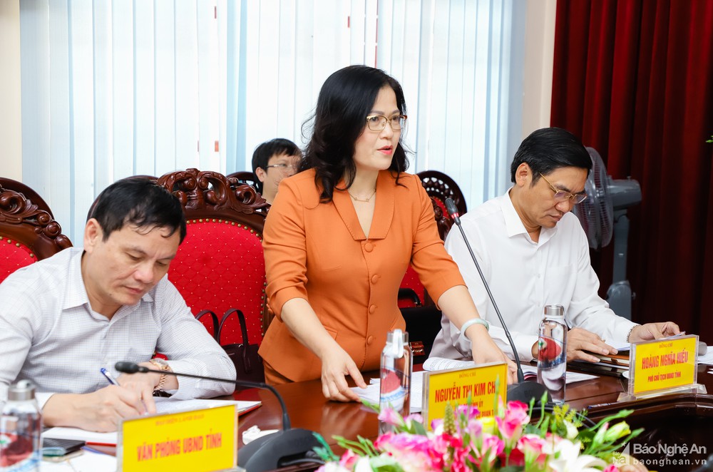 Nghệ An: Chủ tịch UBND tỉnh Nguyễn Đức Trung làm việc với Sở Tài nguyên và Môi trường