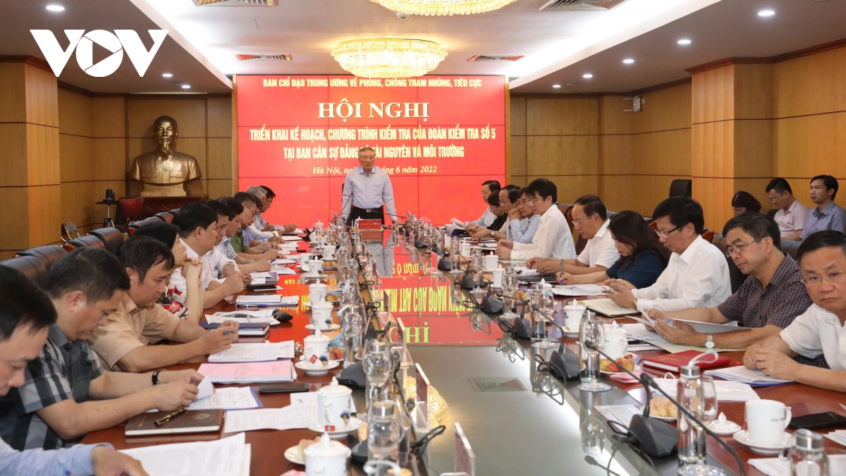 Công bố quyết định kiểm tra về phòng, chống tham nhũng tại Bộ Tài nguyên & Môi trường