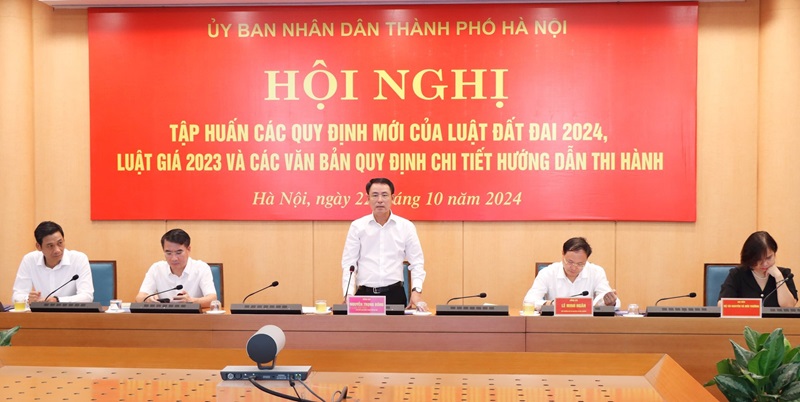 Bộ TN&MT tập huấn các điểm mới của Luật Đất đai 2024 và các Nghị định hướng dẫn thi hành tại Hà Nội
