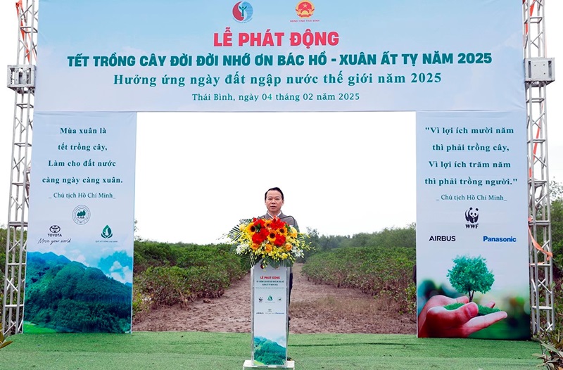 Bộ TN&MT phát động “Tết trồng cây đời đời nhớ ơn Bác Hồ” tại Thái Bình