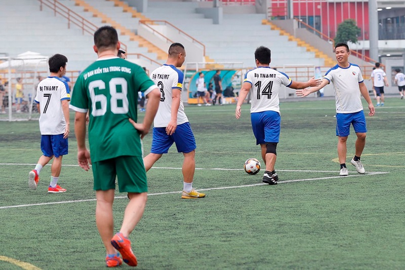 Đội bóng Bộ TN&MT đứng đầu bảng A tại Giải bóng đá công chức, viên chức, lao động năm 2024