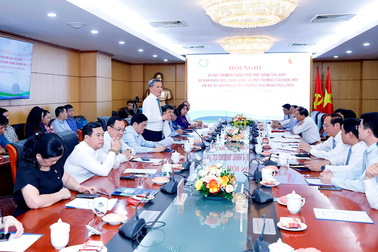 Ký kết phối hợp toàn diện giữa Bộ Tài nguyên và Môi trường với Ủy ban Khoa học, Công nghệ và Môi trường của Quốc hội