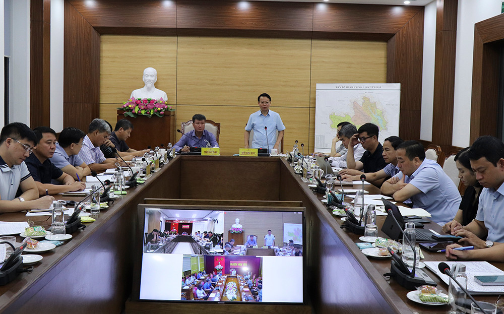 Bộ trưởng Đỗ Đức Duy chủ trì họp đánh giá công tác khắc phục hậu quả thiên tai tại Yên Bái