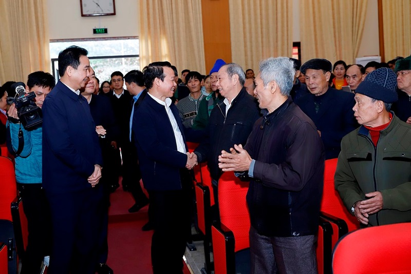 Bộ trưởng Đỗ Đức Duy thăm, chúc Tết nhân dân tại huyện Lục Yên