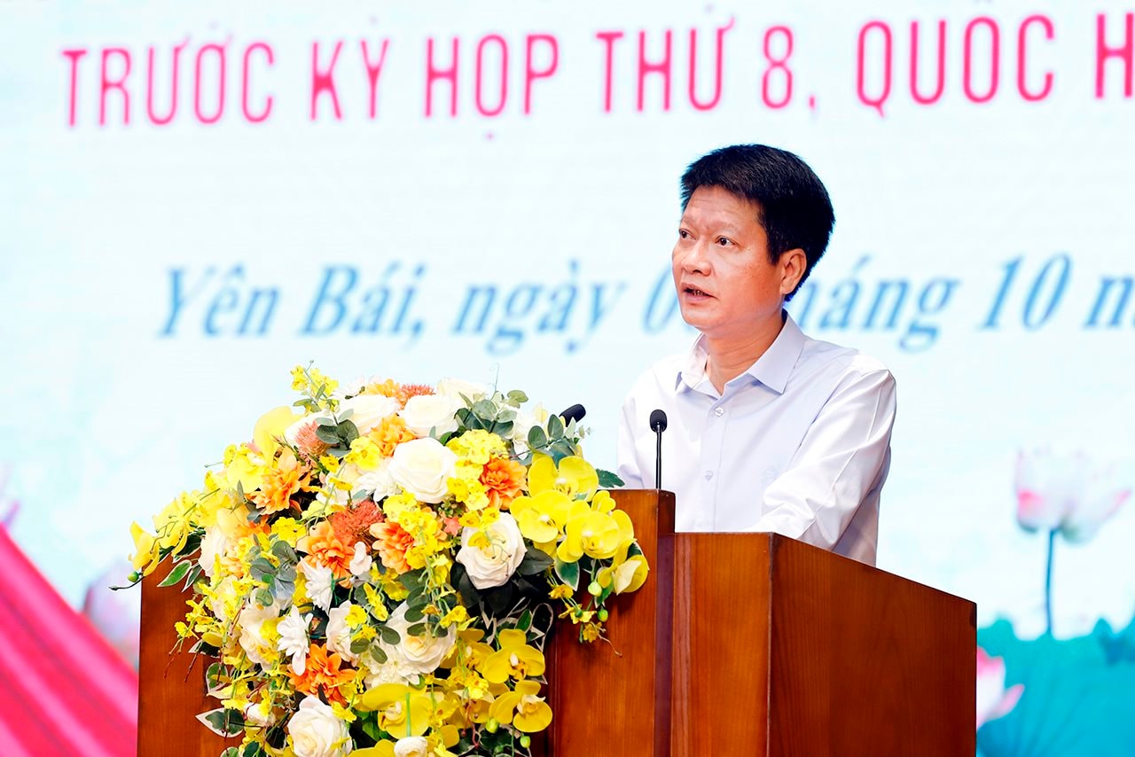 Bộ trưởng Bộ Tài nguyên và Môi trường Đỗ Đức Duy tiếp xúc cử tri tại Yên Bái