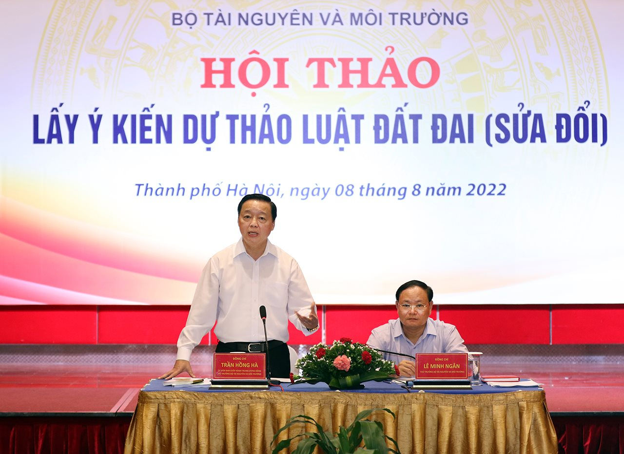 Bộ TN&MT lấy ý kiến 25 tỉnh, thành phố khu vực phía Bắc về dự thảo Luật Đất đai (sửa đổi)