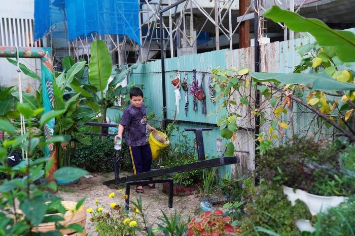 Khu vườn cộng đồng hình thành… từ rác thải