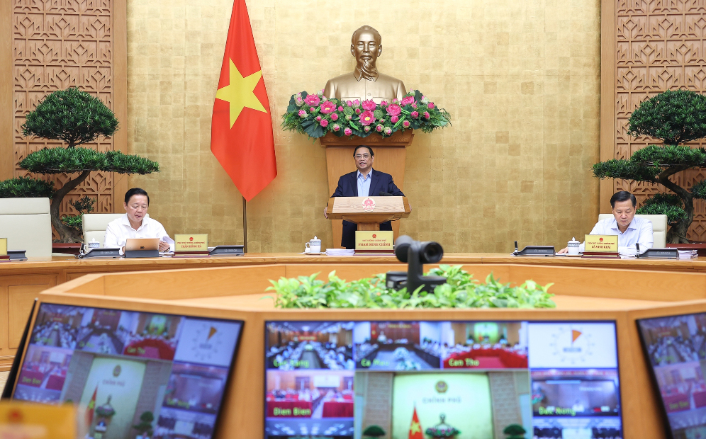 Thủ tướng Phạm Minh Chính chủ trì hội nghị trực tuyến toàn quốc Chính phủ với các địa phương