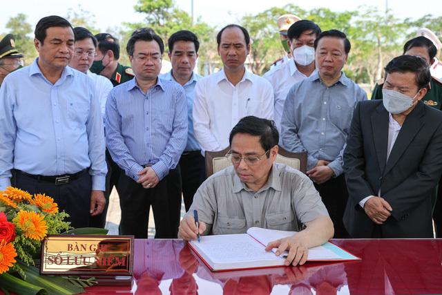 Chùm ảnh: Thủ tướng Phạm Minh Chính thăm và làm việc tại Quảng Nam