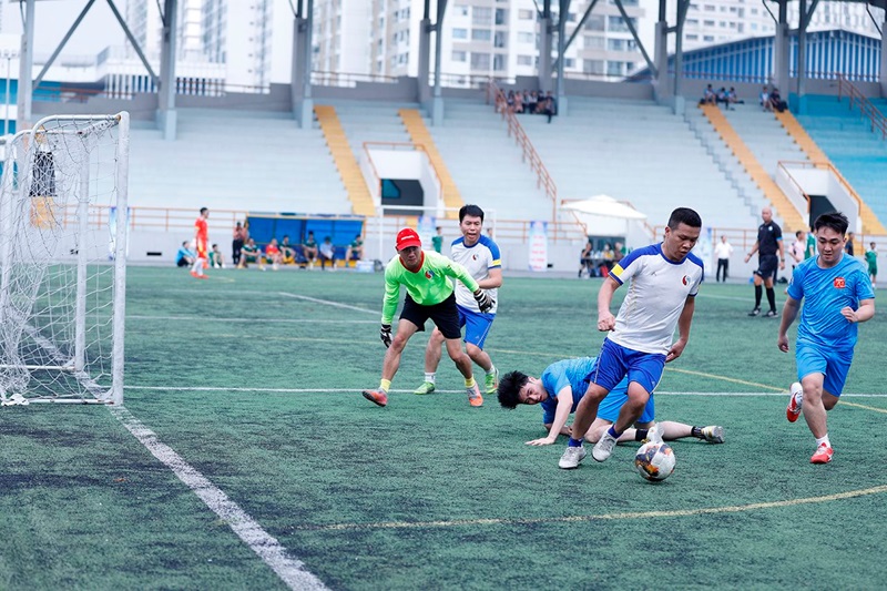 Đội bóng Bộ TN&MT tranh tài tại Giải bóng đá công chức, viên chức, lao động năm 2024