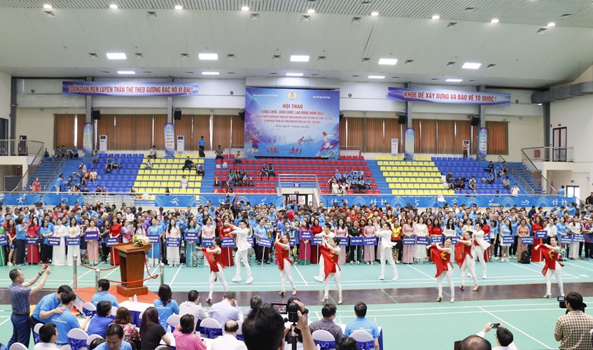 Khai mạc Hội thao Công đoàn Viên chức Việt Nam năm 2024