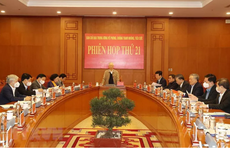 Tổng Bí thư chủ trì họp Ban Chỉ đạo Trung ương về phòng, chống tham nhũng, tiêu cực