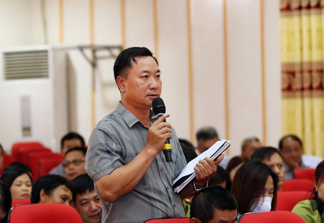 Bộ trưởng Đặng Quốc Khánh cùng Đoàn ĐBQH tỉnh Hà Giang tiếp xúc cử tri sau Kỳ họp thứ Năm, Quốc hội khoá XV