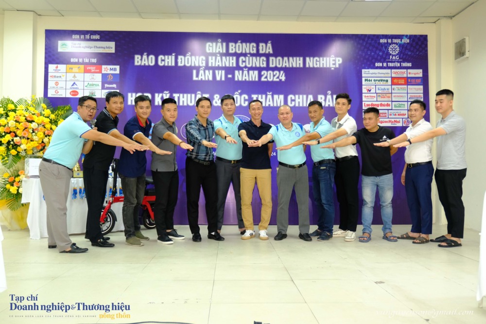 Bốc thăm chia bảng giải bóng đá “Báo chí đồng hành cùng doanh nghiệp” lần VI - năm 2024