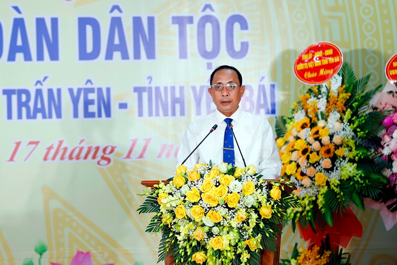 Bộ trưởng Đỗ Đức Duy dự Ngày hội Đại đoàn kết toàn dân tộc tại thôn 3, xã Minh Quán, huyện Trấn Yên, tỉnh Yên Bái