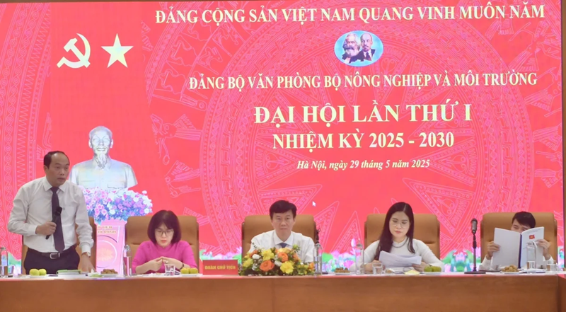 Tổ chức thành công Đại hội Văn phòng Bộ Nông nghiệp và Môi trường