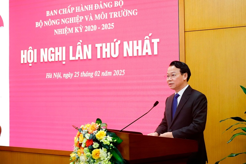 Thống nhất các quyết sách quan trọng của Đảng bộ Bộ Nông nghiệp và Môi trường nhiệm kỳ 2020-2025
