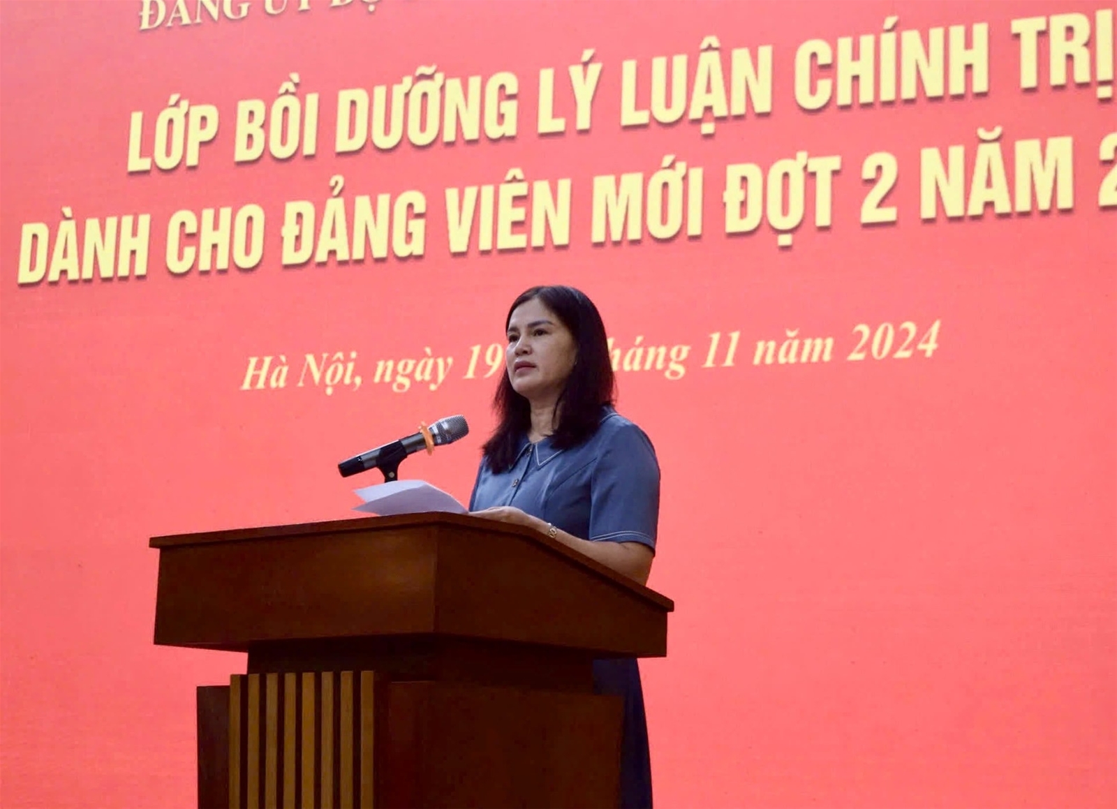 Đảng uỷ Bộ TN&MT: Khai giảng khoá bồi dưỡng lí luận chính trị cho đảng viên mới