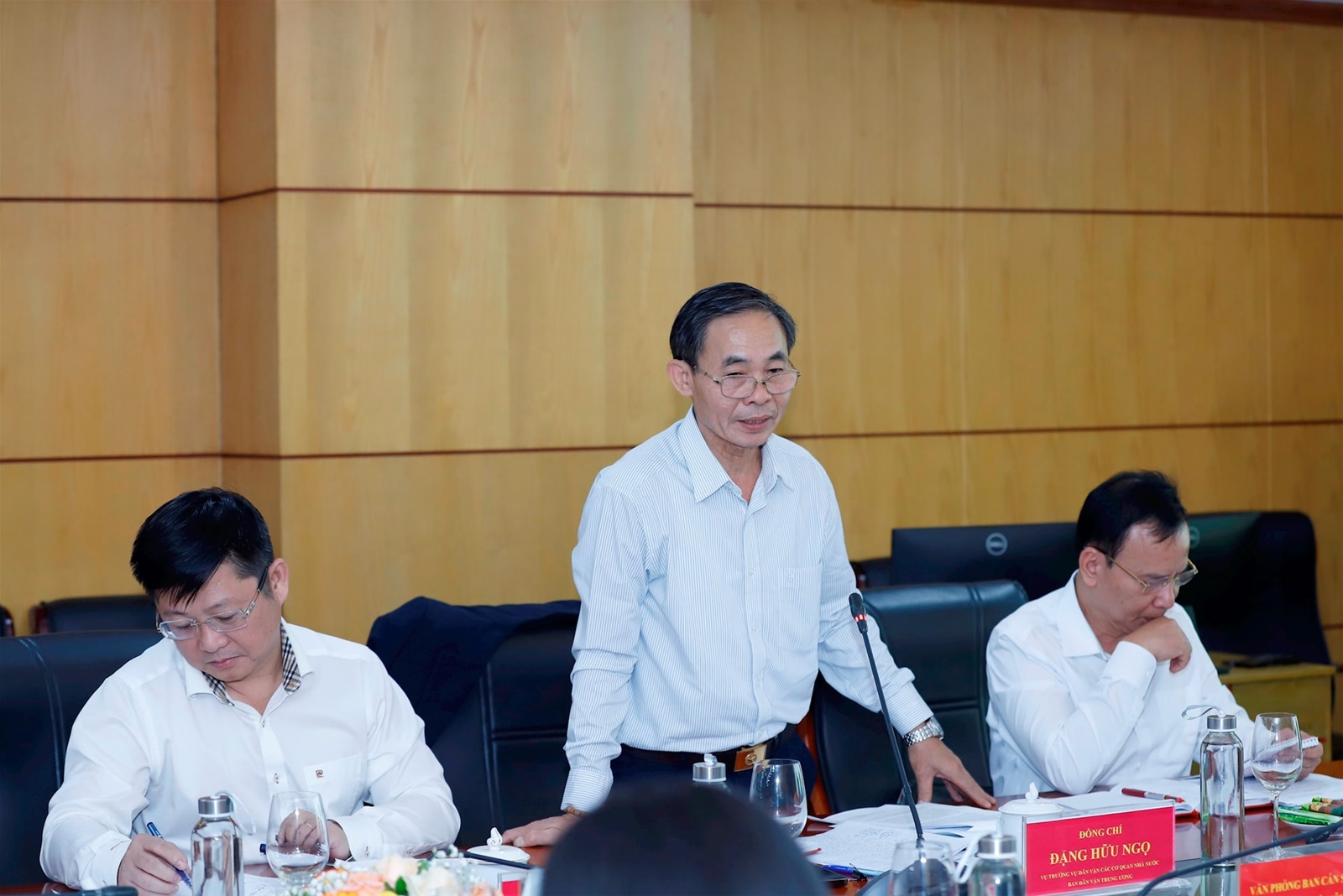 Đoàn khảo sát của Ban Dân vận Trung ương làm việc với Ban Cán sự Đảng Bộ Tài nguyên và Môi trường