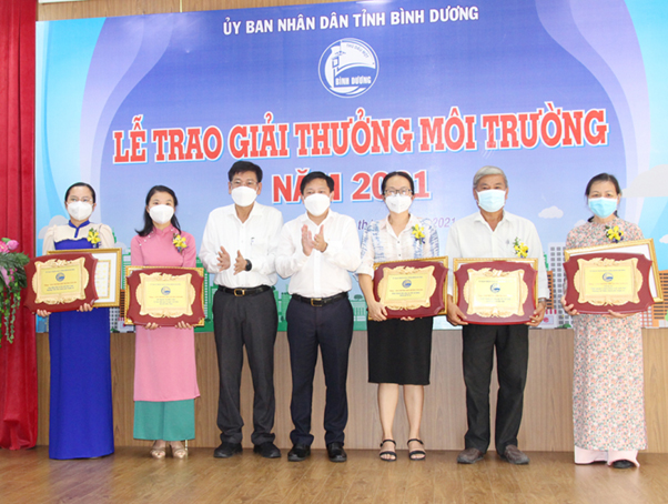 Trao Giải thưởng Môi trường tỉnh Bình Dương năm 2021