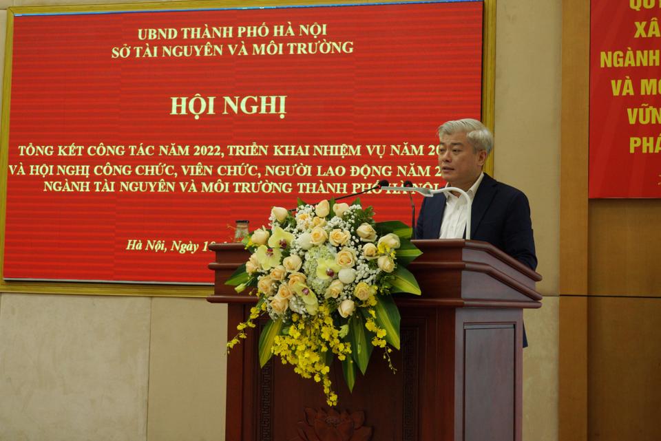 Sở TN&MT Thành phố Hà Nội tổng kết công tác năm 2022 và phát động phong trào thi đua năm 2023