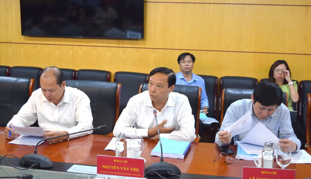 Bộ TN&MT làm việc với UBND tỉnh Bà Rịa - Vũng Tàu: Tăng cường phân cấp, phân quyền trong quản lý đất đai