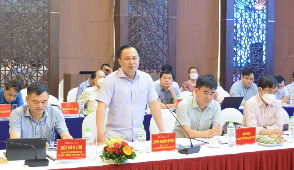 Đoàn công tác của Bộ TN&MT làm việc với UBND tỉnh Lạng Sơn về dự án Luật Đất đai (sửa đổi)