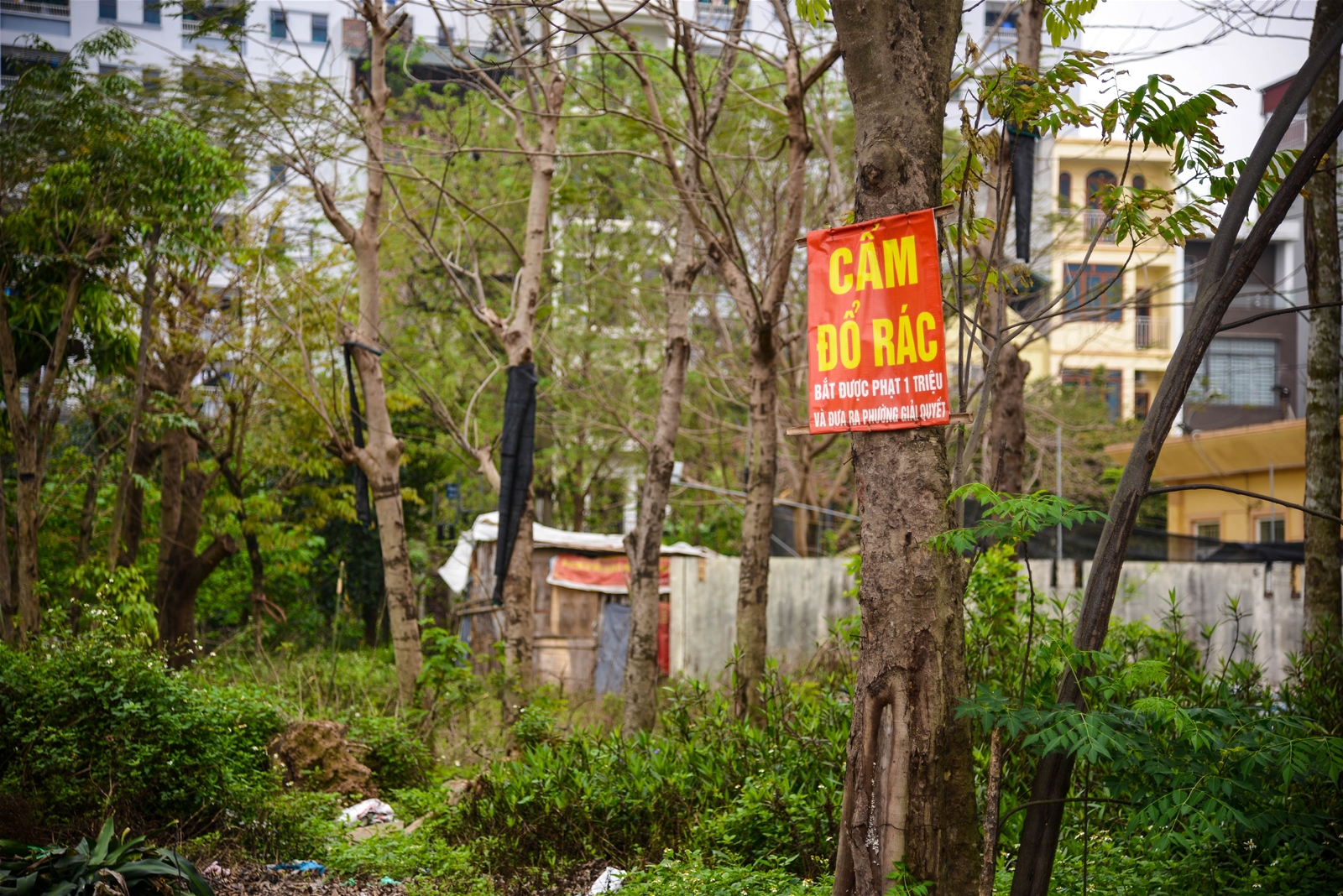 Tái diễn tình trạng đổ trộm rác thải xây dựng tại quận Hà Đông