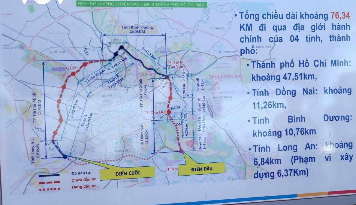 Thủ tướng kiểm tra dự án đường vành đai 3 TP.HCM qua Long An