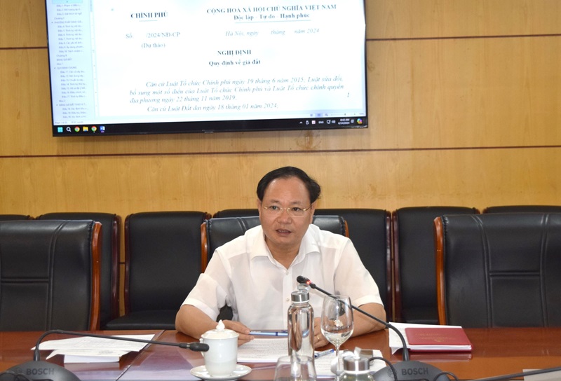 Hoàn thiện Dự thảo Nghị định quy định về giá đất