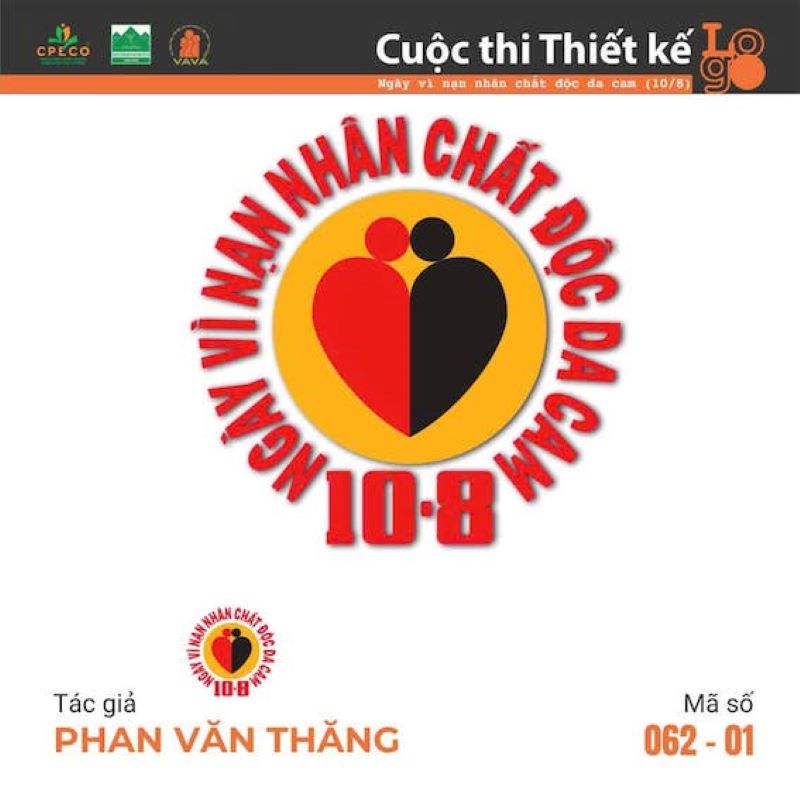 Tổng kết cuộc thi thiết kế logo nhân ngày vì nạn nhân chất độc da cam