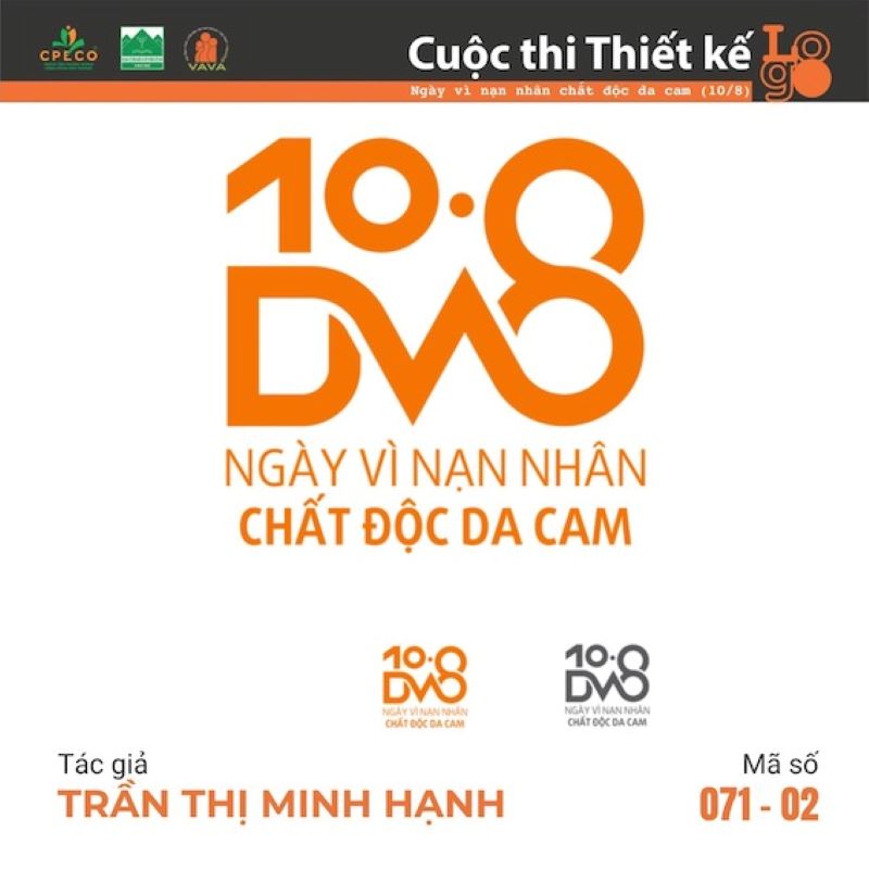 Tổng kết cuộc thi thiết kế logo nhân ngày vì nạn nhân chất độc da cam