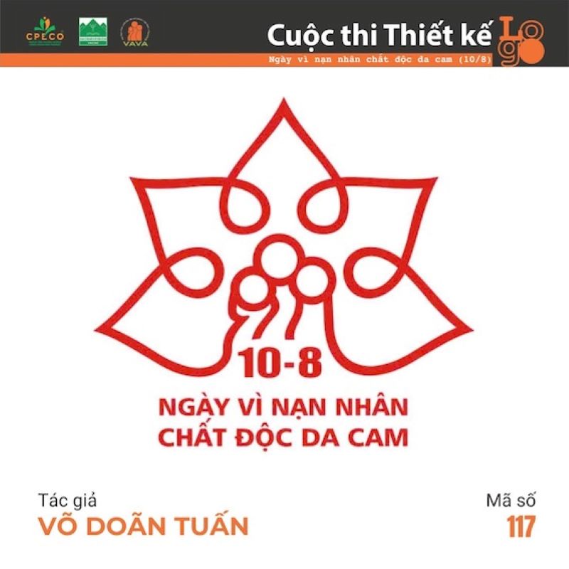 Tổng kết cuộc thi thiết kế logo nhân ngày vì nạn nhân chất độc da cam