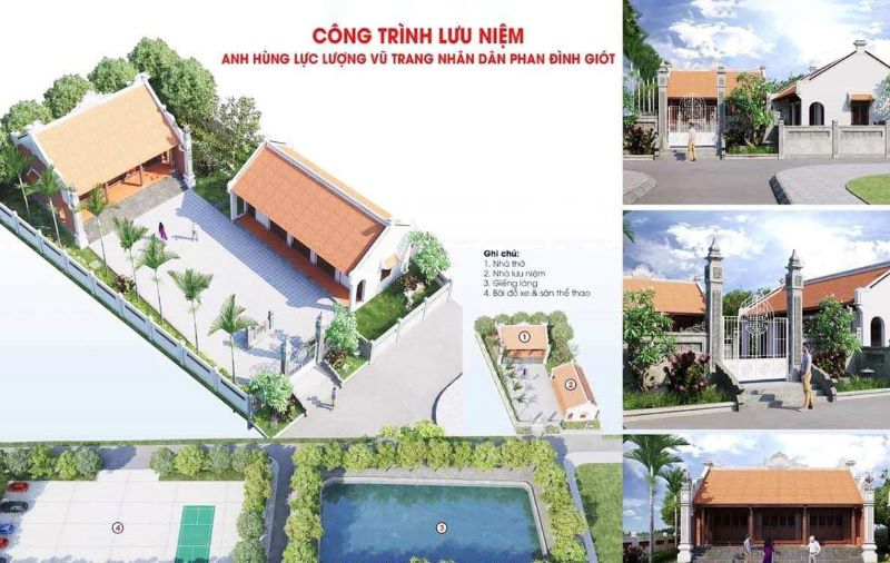 Khởi công xây dựng công trình lưu niệm Anh hùng Phan Đình Giót
