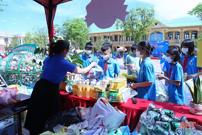 Nhân rộng nhiều mô hình không rác thải nhựa ở thành phố Hà Tĩnh