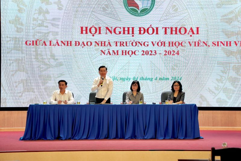 Đại học Tài nguyên và Môi trường Hà Nội: Tổ chức đối thoại giữa lãnh đạo với học viên, sinh viên năm 2023-2024