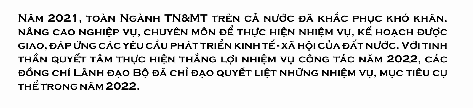 Ngành Tài nguyên và Môi trường tiếp tục thực hiện thắng lợi các nhiệm vụ, giải pháp năm 2022