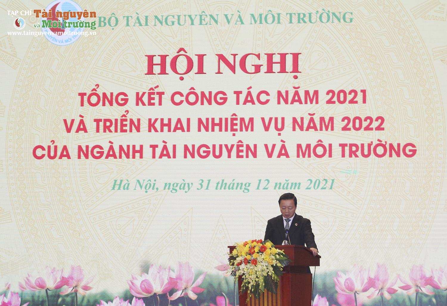 Bộ Tài nguyên và Môi trường tổ chức Hội nghị tổng kết công tác năm 2021 và triển khai nhiệm vụ năm 2022