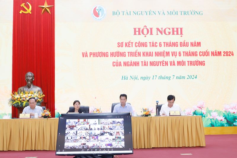 Bộ TN&MT tổ chức Hội nghị sơ kết 6 tháng đầu năm và phương hướng triển khai nhiệm 6 tháng cuối năm 2024
