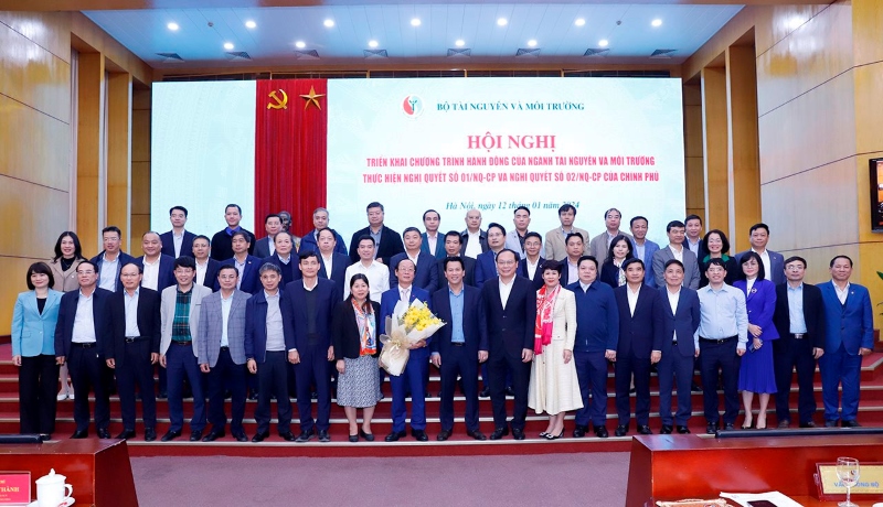 Hội nghị triển khai hành động của ngành Tài nguyên và Môi trường thực hiện Nghị quyết số 01/NQ-CP và số 02/NQ-CP của Chính phủ