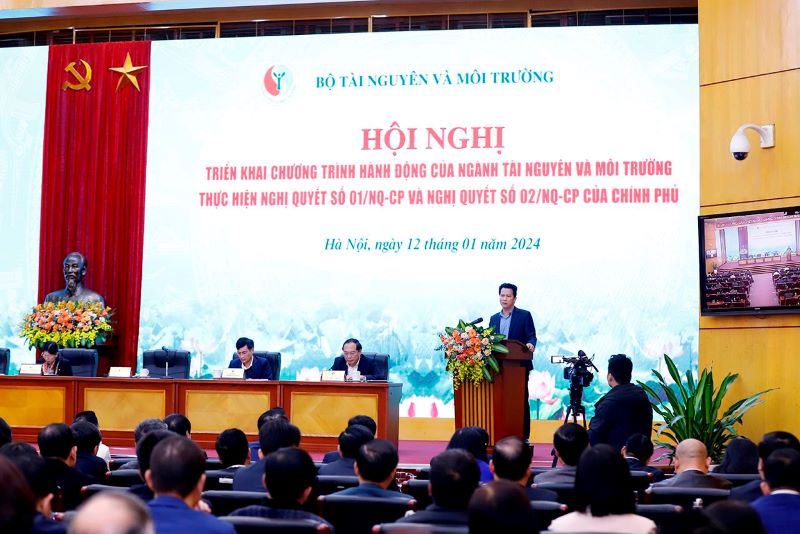 Hội nghị triển khai hành động của ngành Tài nguyên và Môi trường thực hiện Nghị quyết số 01/NQ-CP và số 02/NQ-CP của Chính phủ