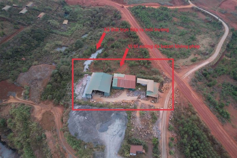 Đắk Nông: Xưởng sản xuất đá bazan không phép hoạt động ra sao khi cơ quan chức năng đã vào cuộc