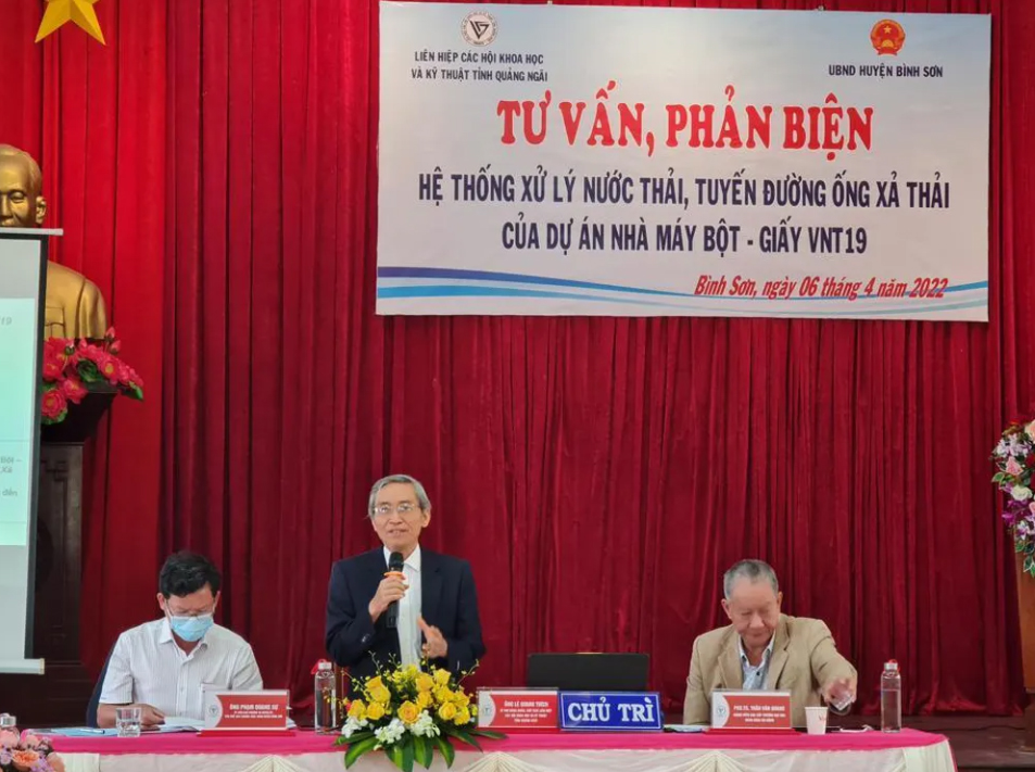 Quảng Ngãi: Nhiều ý kiến về xả thải của nhà máy Bột- Giấy VNT19.