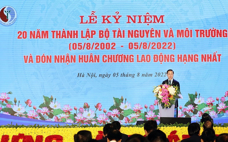 Bộ Tài nguyên và Môi trường Kỷ niệm 20 năm thành lập và đón nhận Huân chương Lao động Hạng Nhất