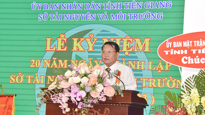 Sở TN&MT Tiền Giang kỷ niệm 20 năm ngày thành lập