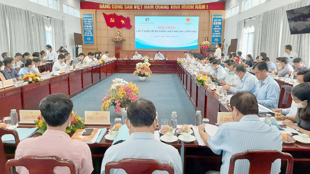 Bộ TN&MT lấy ý kiến 10 tỉnh, thành phía Nam về dự thảo Luật Đất đai (sửa đổi)