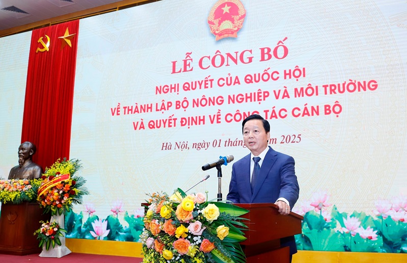 Phó Thủ tướng Trần Hồng Hà: Bộ Nông nghiệp và Môi trường dẫn dắt sự phát triển kinh tế và hạnh phúc của nhân dân